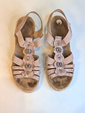 Reiker beaded sparkly sandals size 8 ½ ( Eu 39)
